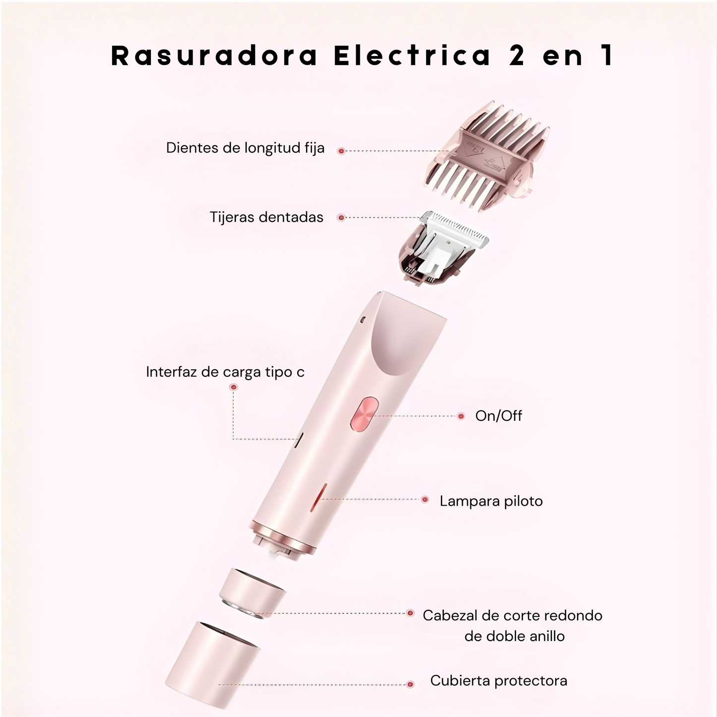 Rasuradora electrica 2 en 1
