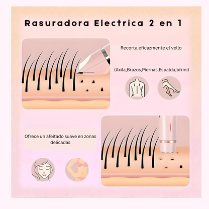 Rasuradora electrica 2 en 1